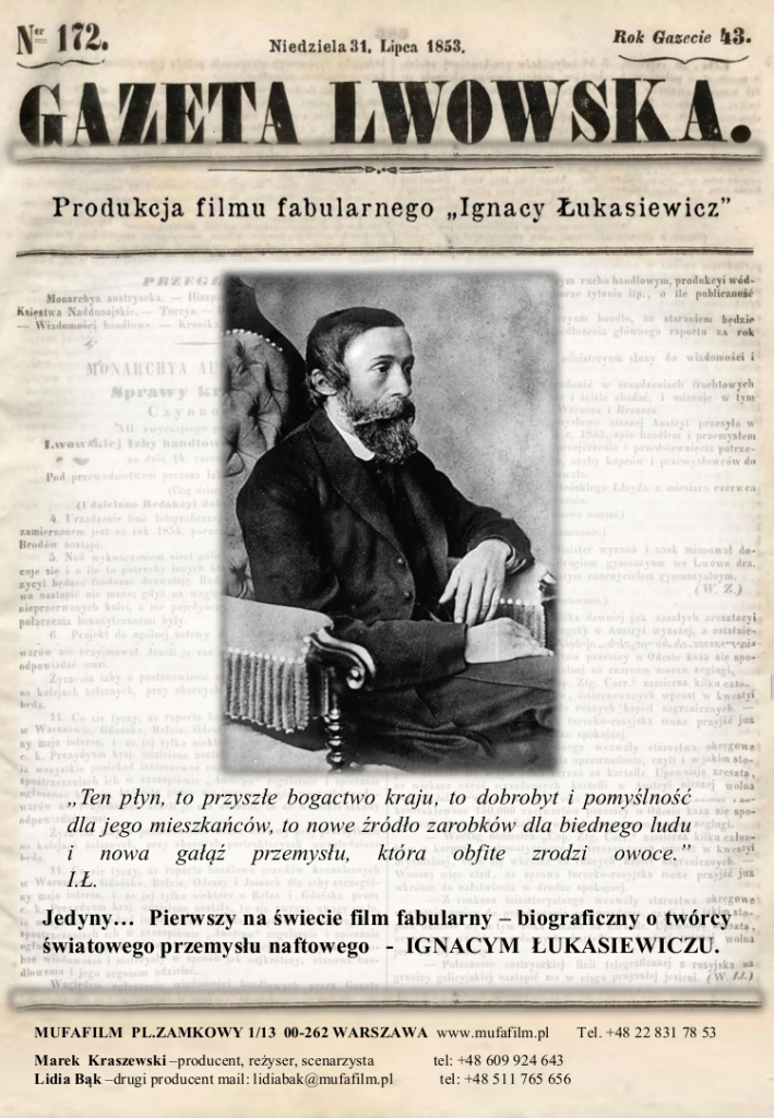 folder filmu Ignacy Łukasiewicz